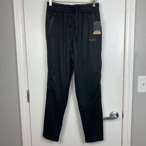 Spalding Men’s Black Joggers Sweat Pants Track Pants Tapered Fit Gym Workout M